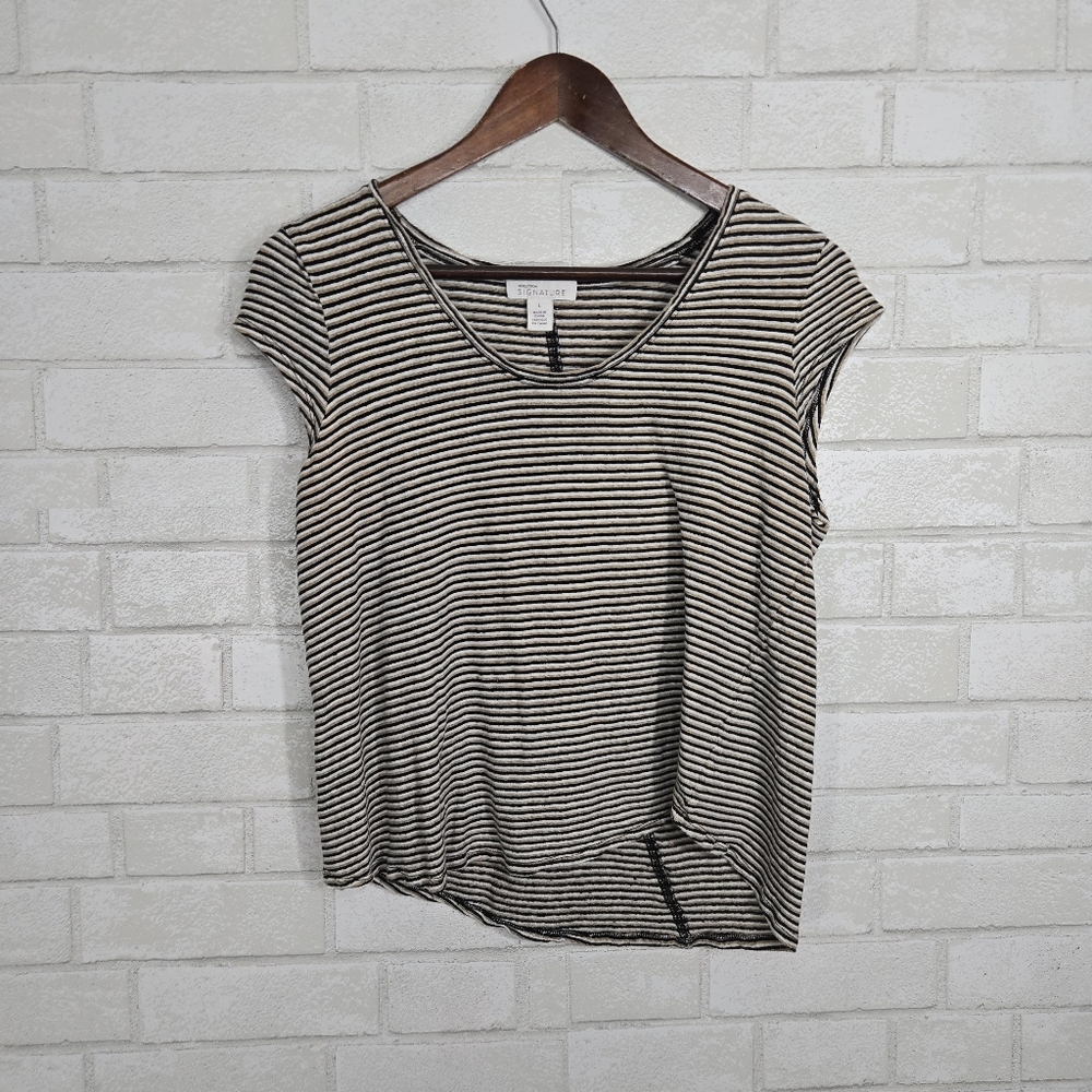 Nordstrom stripe short sleeve top